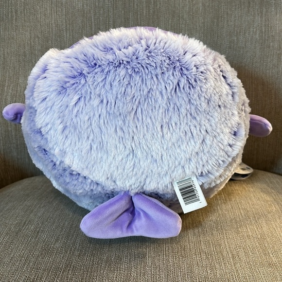 Squishmallows Fuzz-A-Mallows Ellen the Seal NWT beautiful Periwinkle Purple 12” - Picture 8 of 10